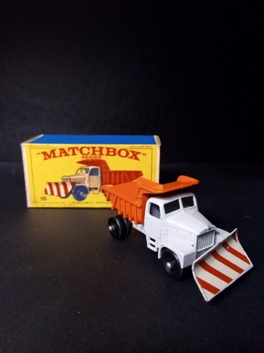MATCHBOX #16c Scammell Mountaineer SnowPlow BPW In Solid Original E4 Box - Picture 2 of 12