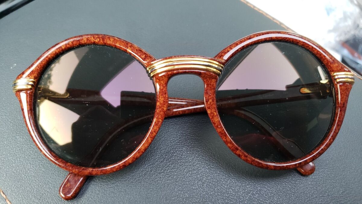 Cartier Cabriolet 52 - 22 Brown Vintage Sunglasses Circa Cartier Cabriolet 52 - 22 Brown Vintage Sunglasses Circa