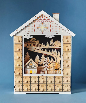 Anthropologie Light-Up Advent Calendar Hans Village Wooden House Cabin Woods NEW | eBay anthropologie-light-up-advent-calendar-hans-village-wooden-house-cabin-woods-new-ebay