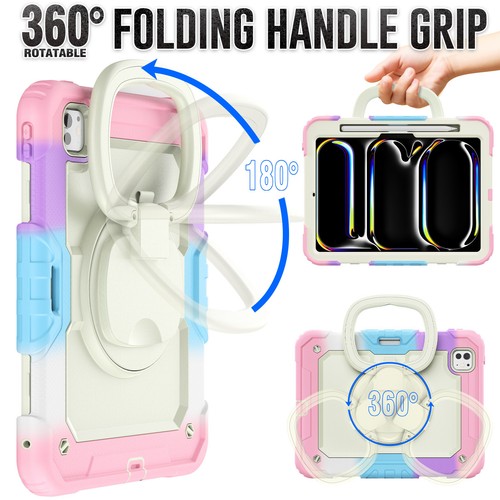 Para Apple iPad Pro M4/Air M3 11/13 en 2025 Niños Eva Rotación Anillo Soporte Estuche - Imagen 62 de 110