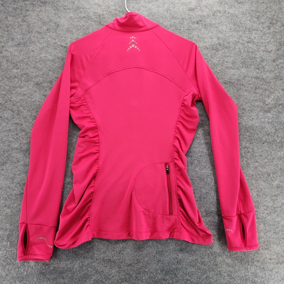 REI女式小号长袖粉色四分之一拉链套衫 — 第 2/4 张图片