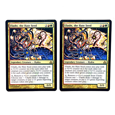 2x Ulasht, the Hate Seed LP Guildpact Rare MTG See Photos Magic