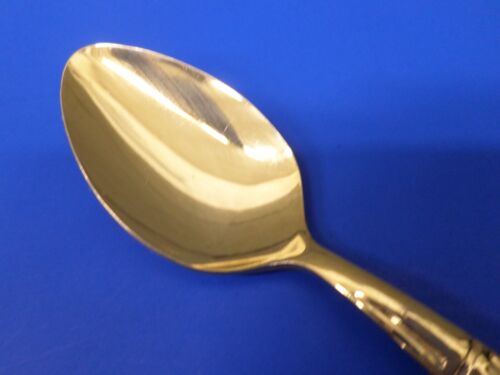 6 - Reed & Barton Rebacraft GOLDEN ROYAL BAMBOO Gold Electroplate TEASPOONS - Picture 7 of 9