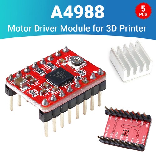 5PCS A4988 StepStick Stepper Motor Driver Module for CNC Reprap 3D Printer - Picture 5 of 10
