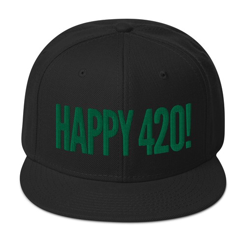 Happy 420! Snapback Hat