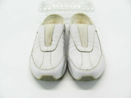 Easy Spirit scarpa donna rallentamento taglia 8,5M bianca sneaker mule usata qp - Foto 4 di 12