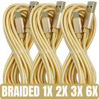 3/6Pack 10ft USB Fast Charger Cable For iPhone 13 11 XR iPad Charging Data Cord