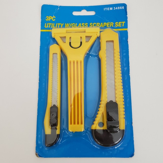 NEW Harbor Freight Tools Utility Window Glass Film Scraper