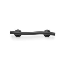 Seachrome 18" Designer Waved Shaped Shower Grab Bar Matte Black Stainless Steel