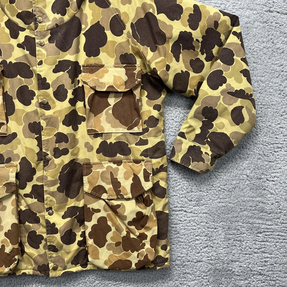 VTG Cabelas Jacket Mens XL Brown Duck Camo Gore-Tex Thinsulate Hunting USA 80s - Image 4 of 4