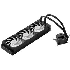 AIO CPU Liquid Cooler 2.1" LCD ARGB Fans PWM Control Up to 2200RPM