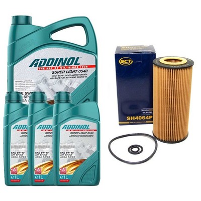 Motoröl Set 5W-40 Super Light 0540 8 Liter + Ölfilter für Mercedes E-Klasse W210