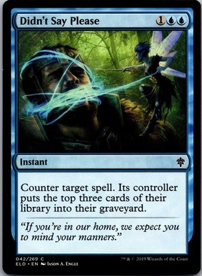 Didn't Say Please 42 Common Throne of Eldraine Magic: The Gathering LP