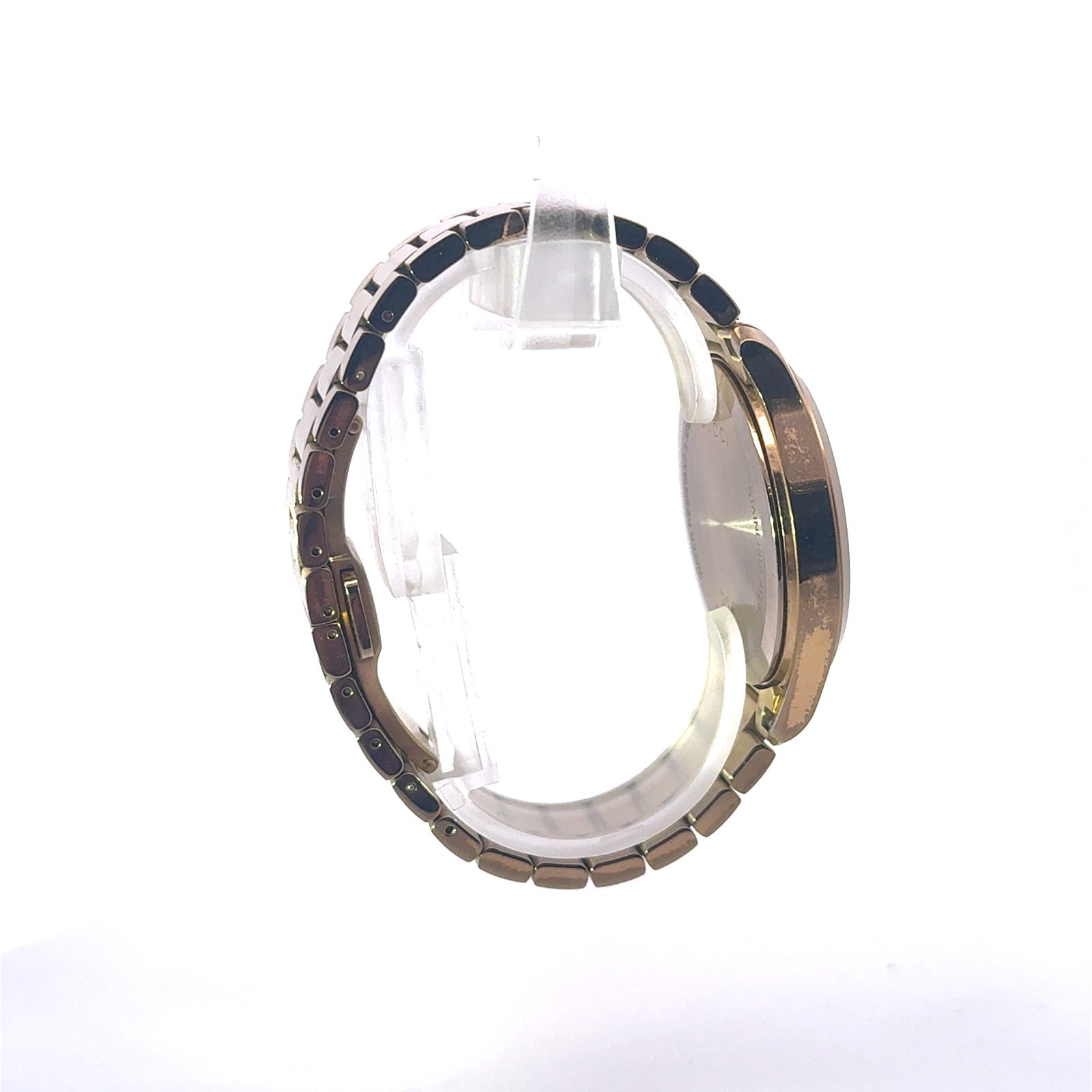 Gucci G-Timeless 126.4 Gents Swiss Watch Geometric Dial Gold Dial w/ Date 38mm image 4