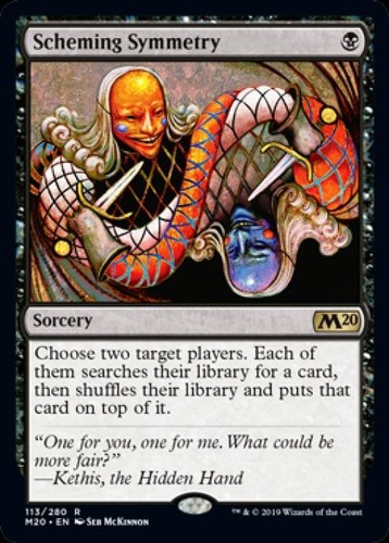 Scheming Symmetry -Foil Medium Play MTG Magic 2020 Core Set