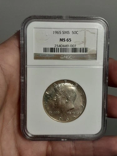 1965 SMS Proof 50c Kennedy Half Dollar NGC MS65 40% Silver