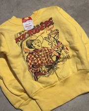 1950s Roy Rogers and Trigger Norwich Sweatshirt Youth NOS w/tags Yellow