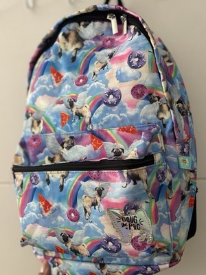 Claires Rucksack Neu Doug the Pug Mops Regenbogen bunt Sommer Liebhaber Hunde