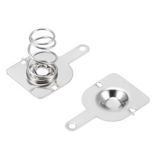 20 Pairs 12mmx12mm Spring Contact Nickeling Plate AA Battery Positive Negative