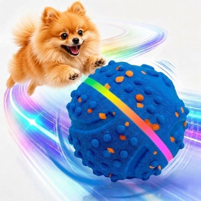 Interactive Dog Toys for Aggressive Chewers, LED Smart Dog Ball 0.6in Thicken...