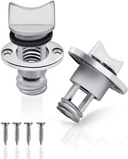 2 Pack 316 Stainless Steel Boat Drain Plug Fits 1" Hole - Thread for 3/4" with