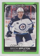 2021-22 O-Pee-Chee Neon Green Border 28/50 Mason Appleton #406 0c3