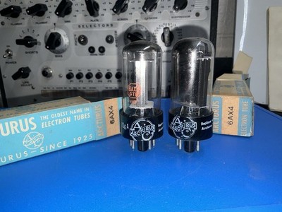 NOS/NIB PAIR ARCTURUS 6AX4 6AX4GTB VACUUM TUBE
