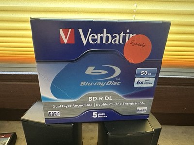 5x Verbatim BD-R DL Rohlinge 50GB 6x Schreiben Blu-ray Dual Layer Jewel Case