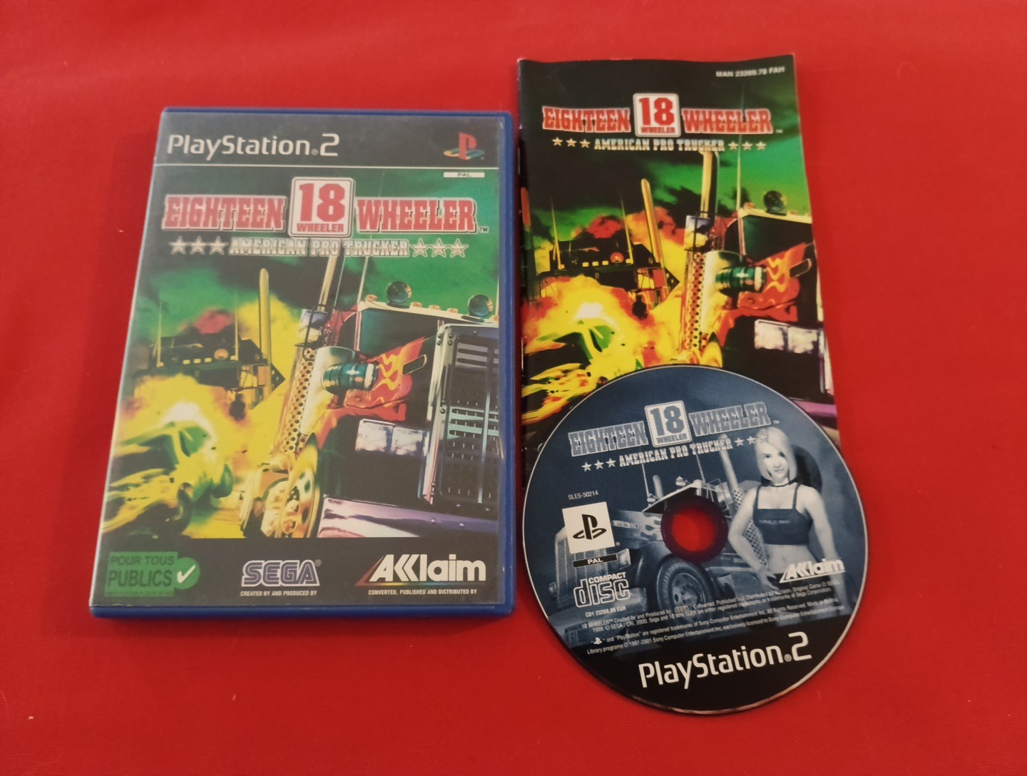 EIGHTEEN 18 WHEELER AMERICAN PRO TRUCKER PS2 SONY PLAYSTATION 2 COMPLET PAL FR