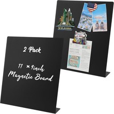 2 Pack Magnetic Board,Magnet Board,Metal Magnetic Bulletin Board,Magnet Display
