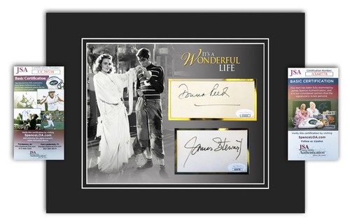 DONNA REED JIMMY STEWART It's A Wonderful Life Signed/Autographed ...
