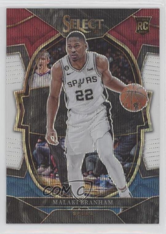 2022-23 Panini Select Concourse Tri-Color Prizm Malaki Branham #95 0wp8