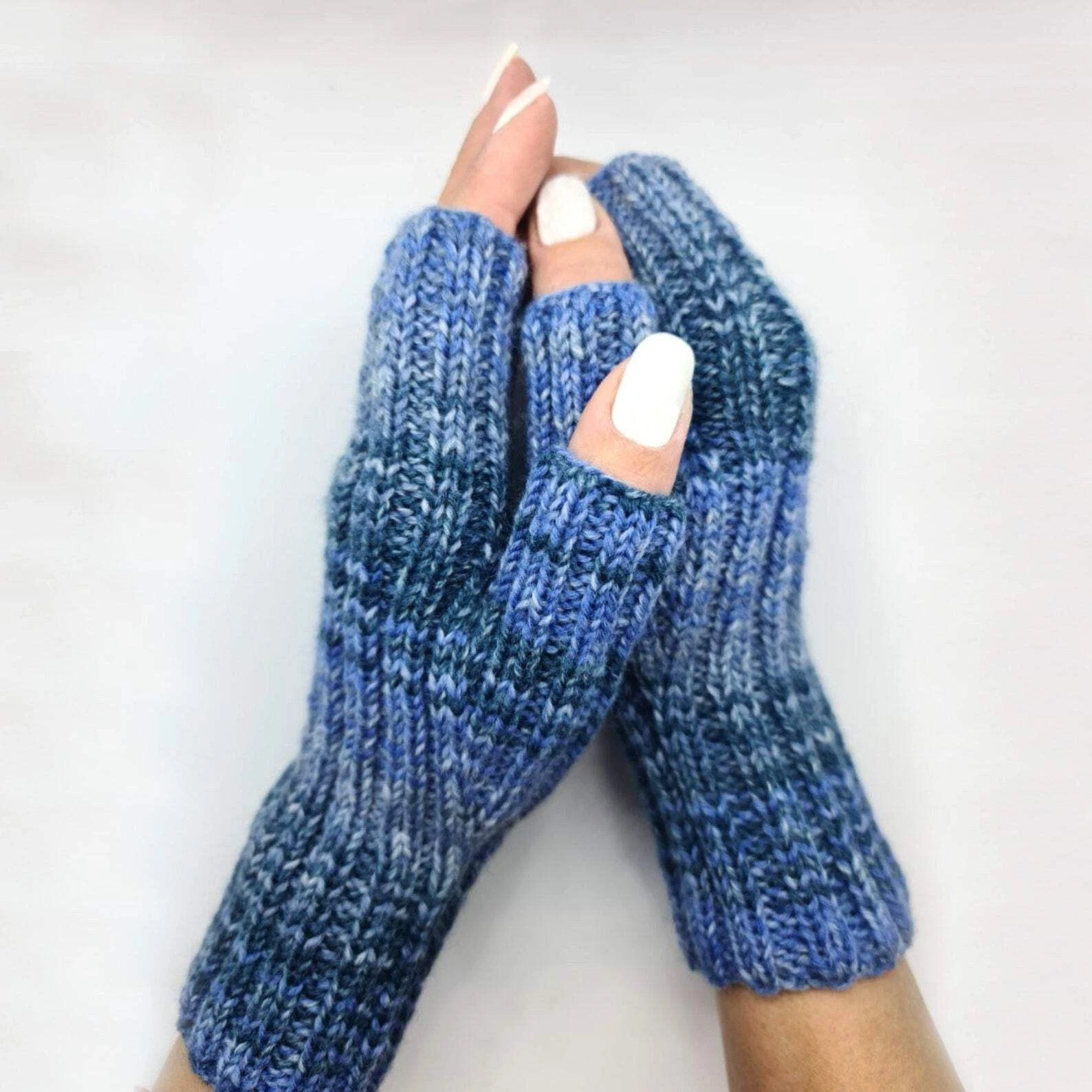 Chunky Knit Fingerless Gloves Wrist Warmers