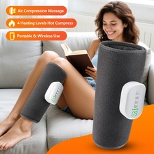 Electric Calf Air Compression Massager Air Pressure Leg Massager w/8 Intensities