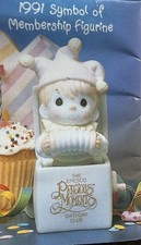 Precious Moments Porcelain Figurine Birthday Club Membership 1991 Boxed