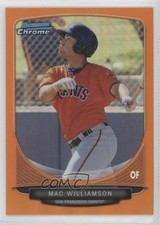2013 Bowman Chrome Prospects Orange Refractor 16/25 Mac Williamson #BCP220 00ma