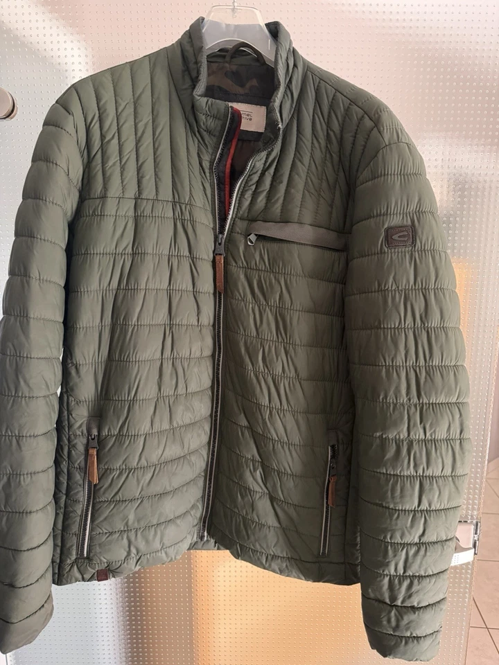 Camel Active Steppjacke Grün Gr. 52 Kurz Stehkragen Reißverschluss - Bild 1 von 4