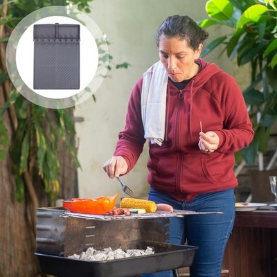 2 Pcs Grill Silicone Mat Barbecue Accessories Bbq Utensil Organizer