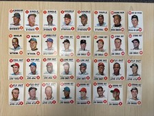 1968 Topps Game Cards Near Complete Set 32/33 Has Mantle Mayes- Yaz Missing