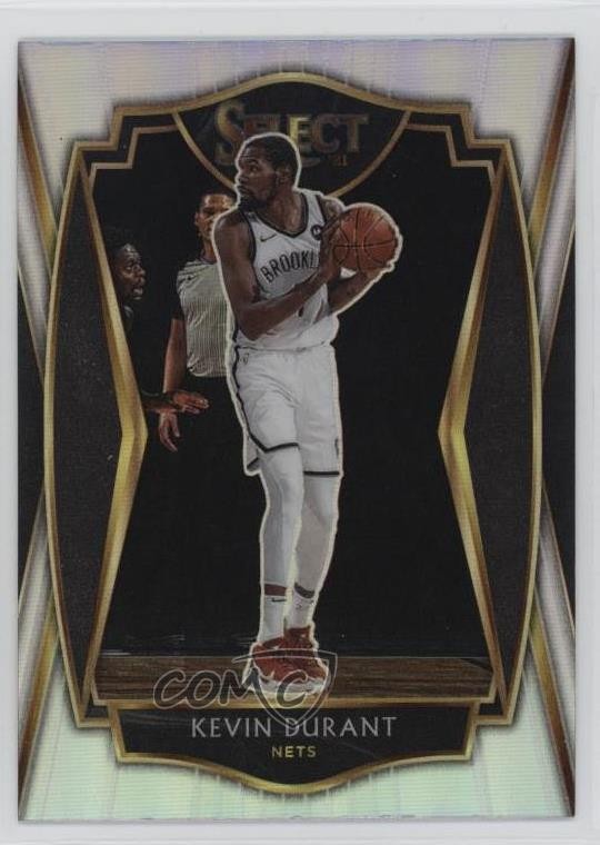 2020-21 Panini Select Premier Level Silver Prizm Kevin Durant #101 09vk
