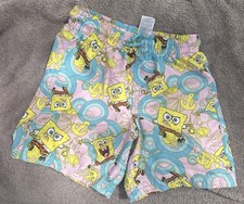 Spongebob Squarepants Swim Trunks Big Boys Si...