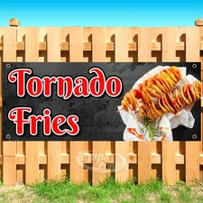 TORNADO FRIES Advertising Food Snack Carnival Vinyl Banner Flag Sign USA SB11351