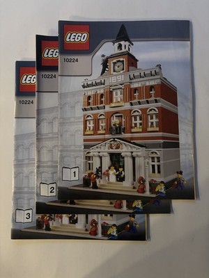 LEGO Creator Expert Town Hall 10224 Complete w/Minifigures & Manual. No Box READ