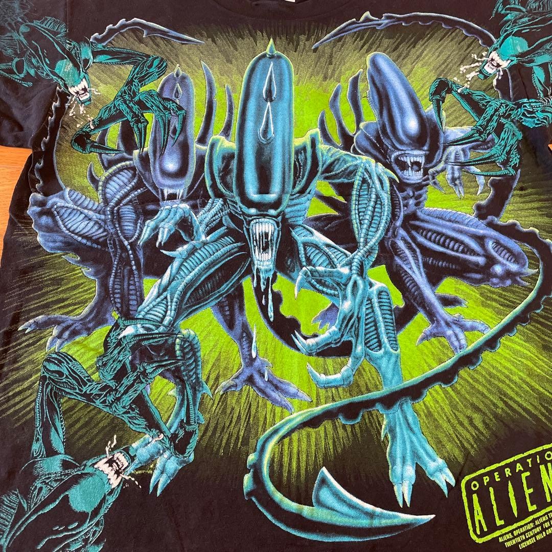 Universal Studio Florida Vintage Alien T-shirt Size L Used Rare 2605TK
