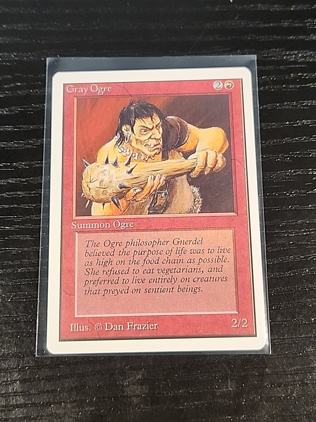 Gray Ogre uncommon Red creature cards Mtg - Unlimited - NM