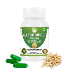 Chlorophytum Borivilianum Capsule Safed Musli Vitality  Vigor Pack of 60