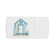'Beach Hut' Pill Box with Tablet Splitter (PI00036637)
