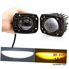 2pcs 3 Inch Flush Mount LED Cubes Pod Lights Off Road Driving 2 pcs Square