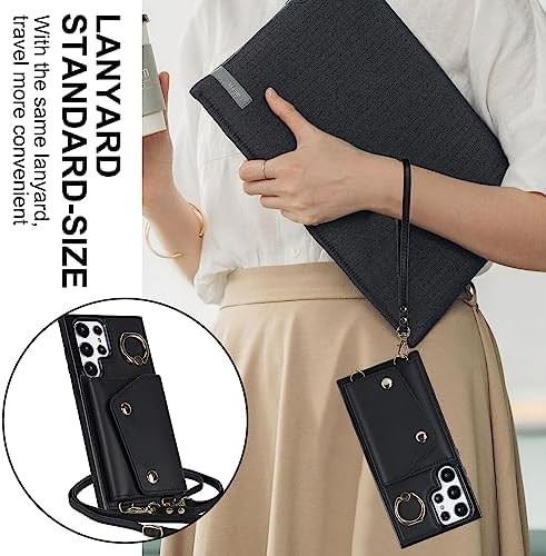 Crossbody Wallet Case for Samsung Galaxy S23 Ultra 5G, Card Slot Phone Case with - Picture 3 of 7