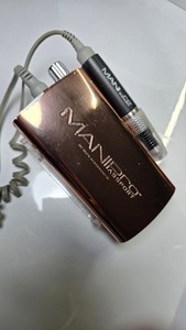 MANIPro Rechargable Electric Nail Drill Variable Speed, Rose Gold w/ Handpiece